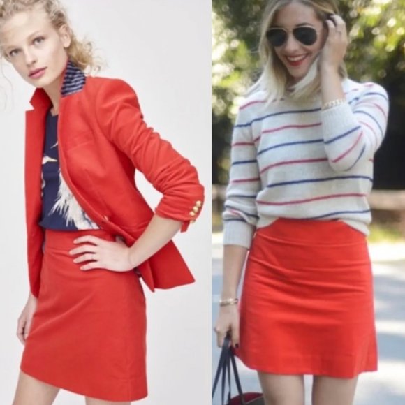 J Crew red corduroy mini skirt 4 - Picture 11 of 11